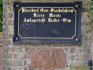 200405228997 - Gau-Bischofsheim: Altes Ortsschild