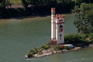 200707223103 - Der Mäuseturm im Rhein bei Bingen