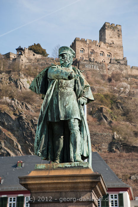 201203173945 - Blücher-Denkmal in Kaub am Mittelrhein